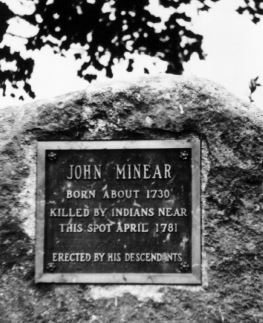 marker John Minear ambush